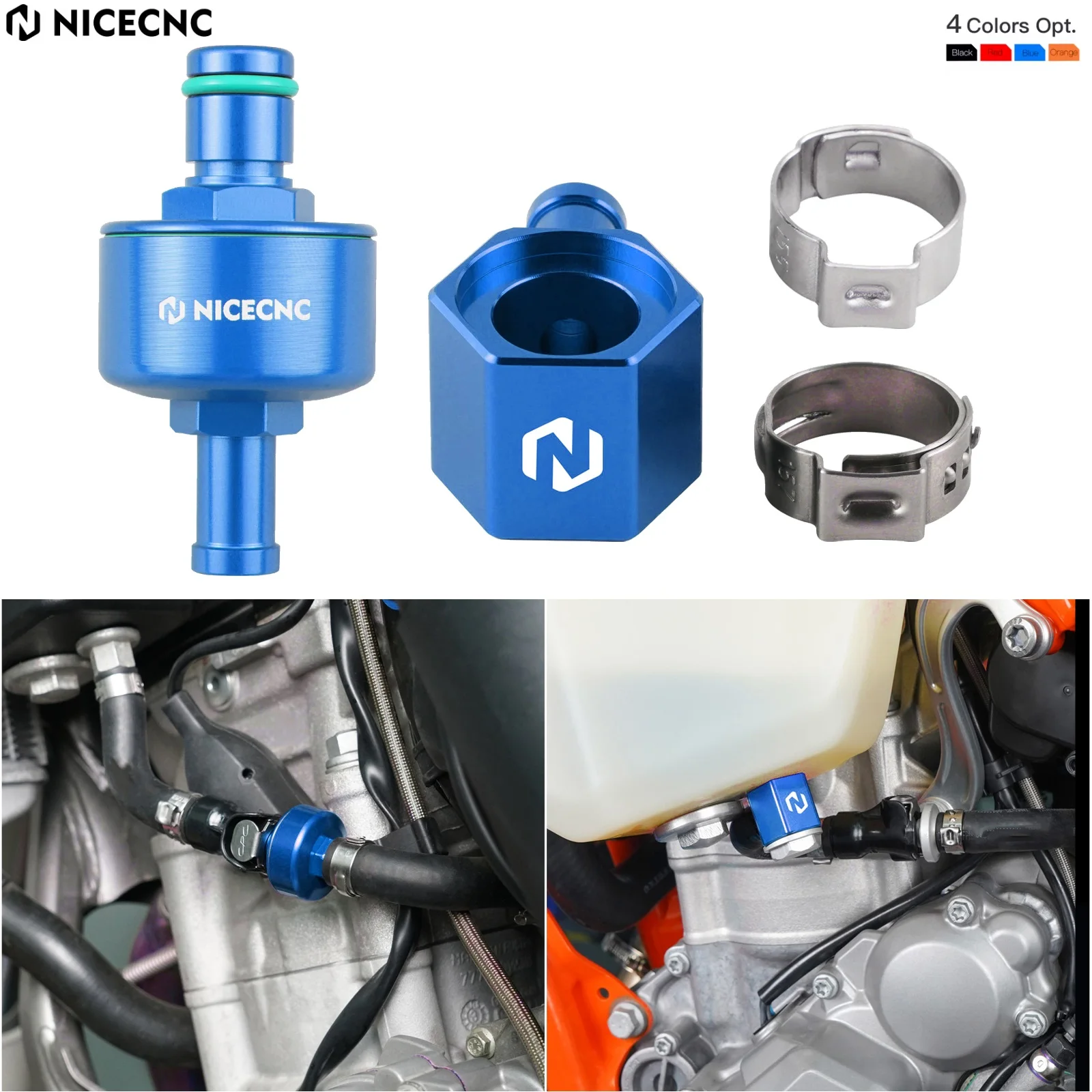 

For 2020-2022 Husqvarna TE300i TE 250i 150i FC FX 450 350 250 FE 350 501 2023 Fuel Line Tank Connector 10 micron Fuel Filter Kit