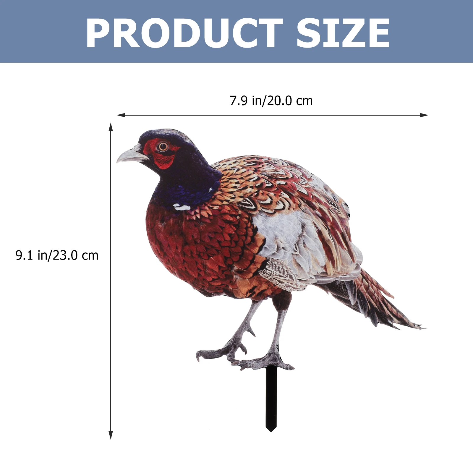 

Acrylic Pheasant Garden Stake Decoration Realistic Double Sided Lawn nament Yard Sign for Decoration