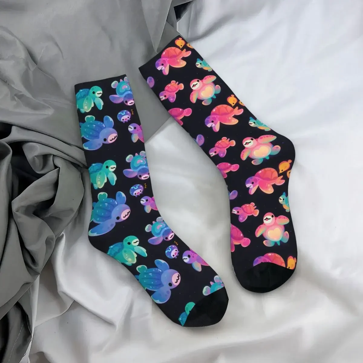 Sea Turtle Socks Harajuku Super Soft Stockings All Season Long Socks Accessories for Man's Woman's Birthday Present