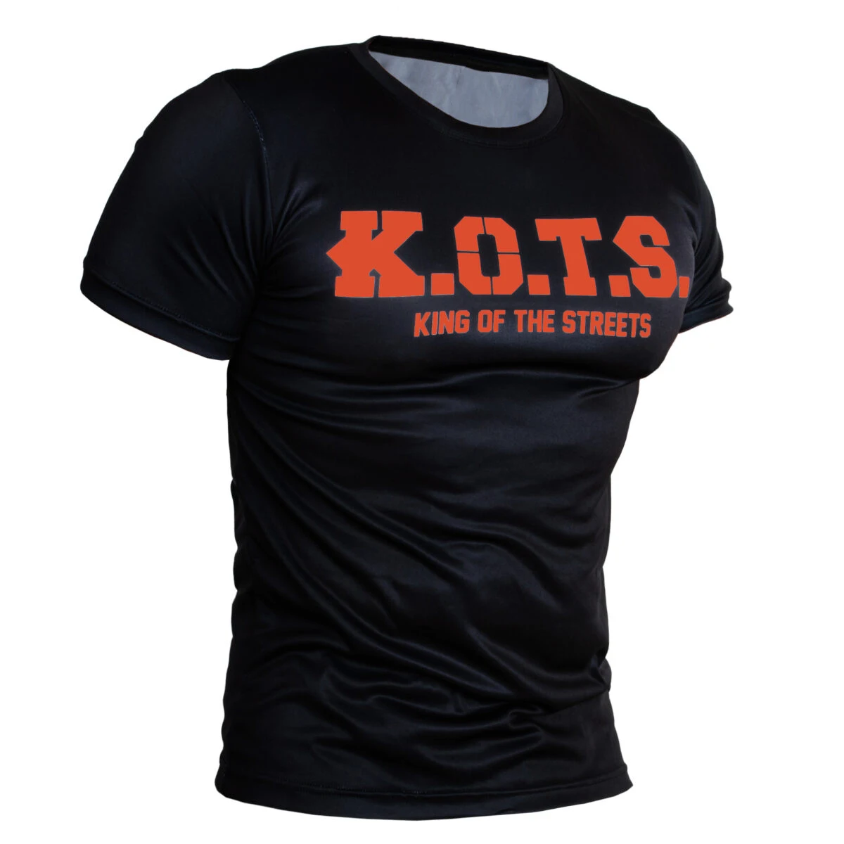 Men's K.O.T.S. King of The Streets Graphic T‑Shirt Black Quick Dry Short Sleeve Fight Street Style Oversized Loose Athletic Tops