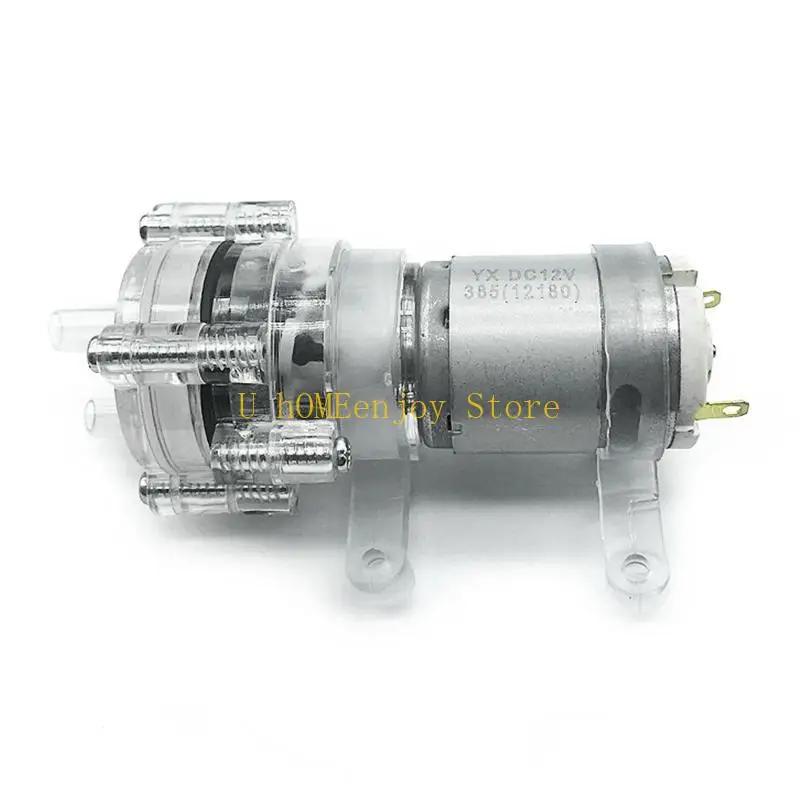 B0KF 385 DC6-12v High Temperature Resistance 1.5-2L/Min 6W/H Mini Micro Water Transparent Aquarium Diaphragm Vacuum
