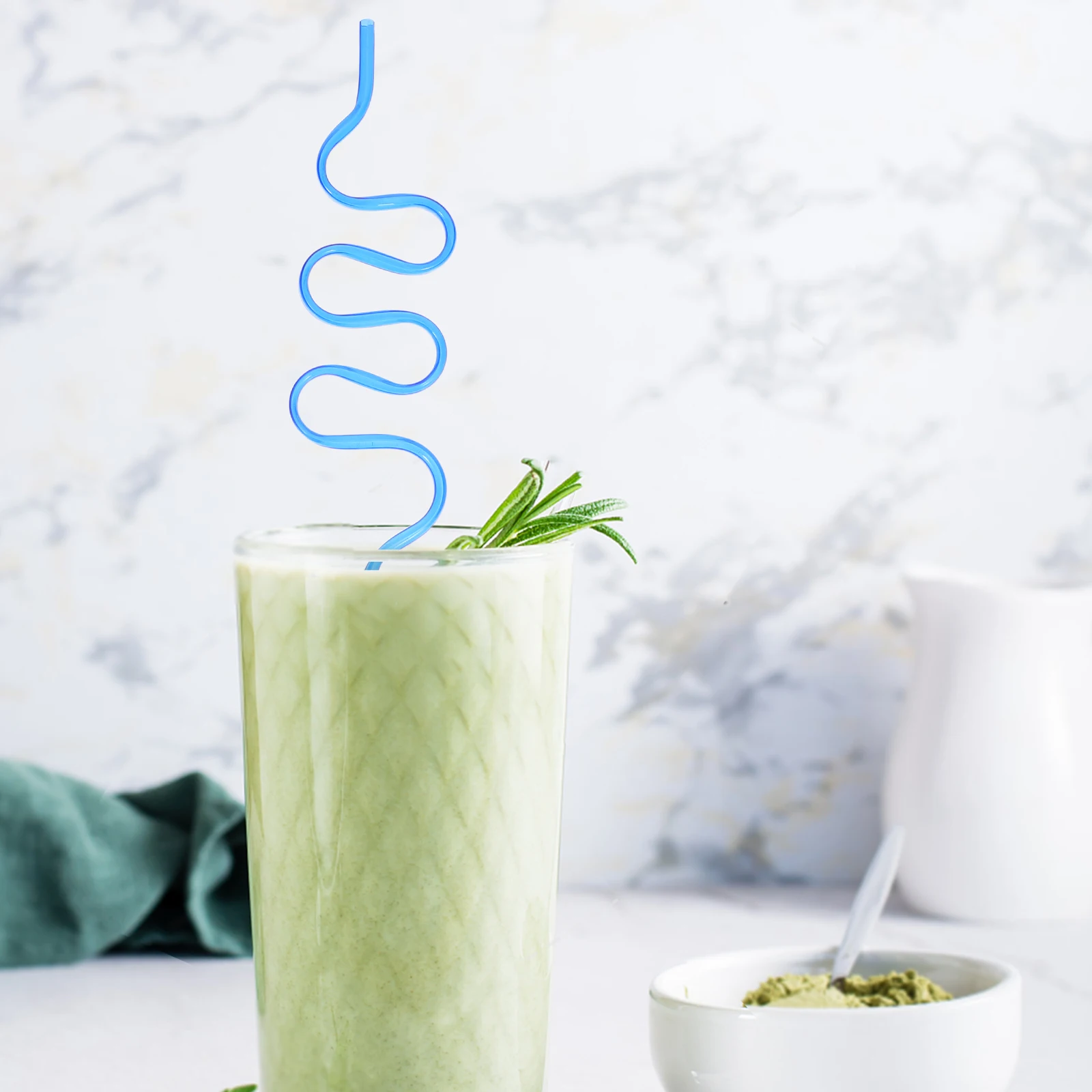 

20Pcs Bendable Plastic Drinking Straws Creative Curved Reusable Straws for Cocktail Juice Smoothie Party Drinks Plastic Straw