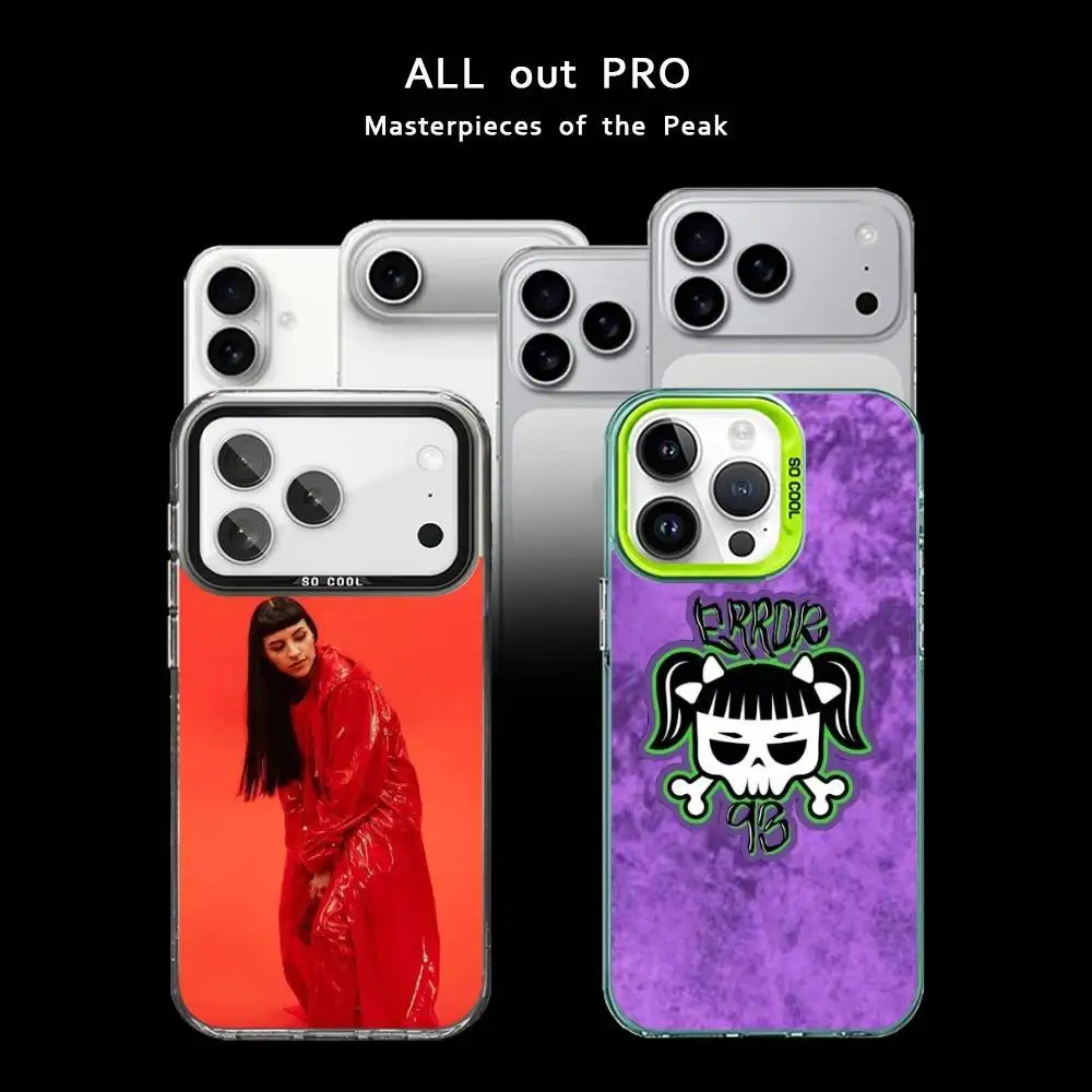 

Cazzu Error 93 Singer Phone Case For iPhone17,16,15,14,13,12,11 Pro Max Blcak Matte Shockproof Cover