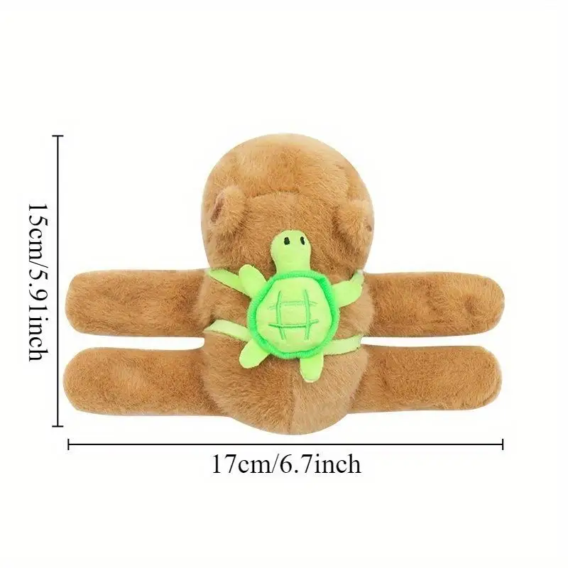 Capybara Car Interior Center Console Displays Handle Wiper Accessories for Handbrake Door Handle Cute Plush Dolls Arm Band