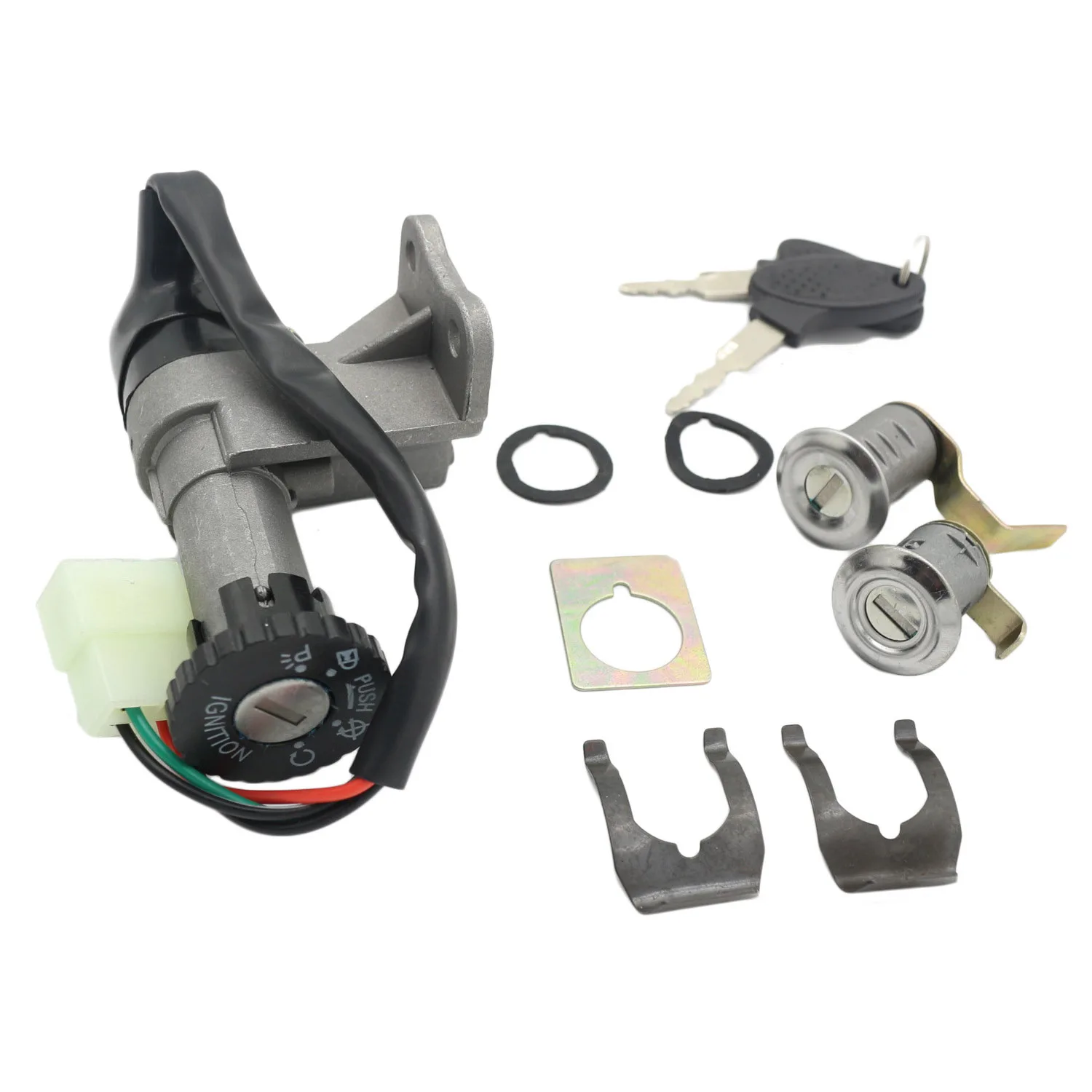 

AB98-Motorcycle Ignition Switch Key Lock Set For 50Cc 150Cc GY6 Scooter Moped Taotao Jonway Roketa