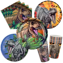 Dinosaur Birthday Party Supplies Dinosaur Plates Napkins Cups Tablecloth Boys Dinosaur Birthday Baby Shower Party Decoration