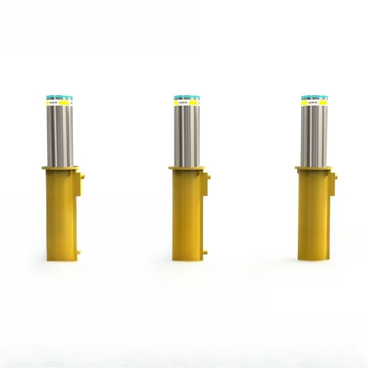 Hydraulic rising mooring column retractable anti-terrorism stainless steel automatic remote control parking equipment