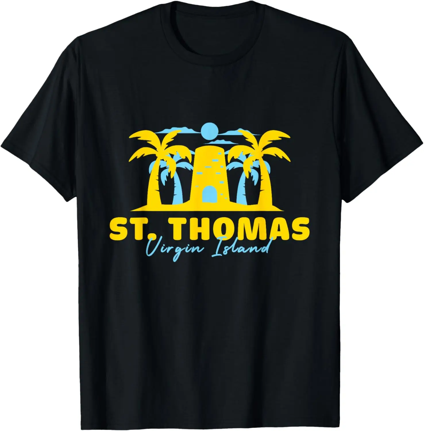 

Blackbeard’s Castle Palm Trees St. Thomas Virgin Islands T-Shirt