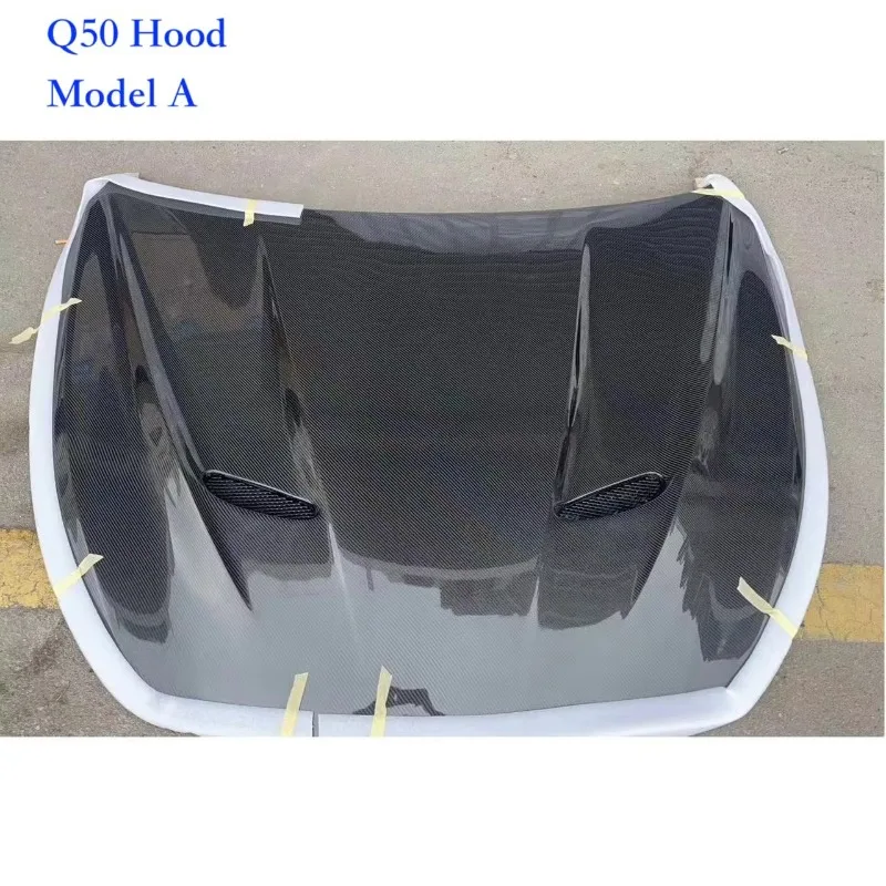 Q50 S Style Carbon Hood for Infiniti Q50 2014+ Carbon Fiber Hood Bonnet  V1