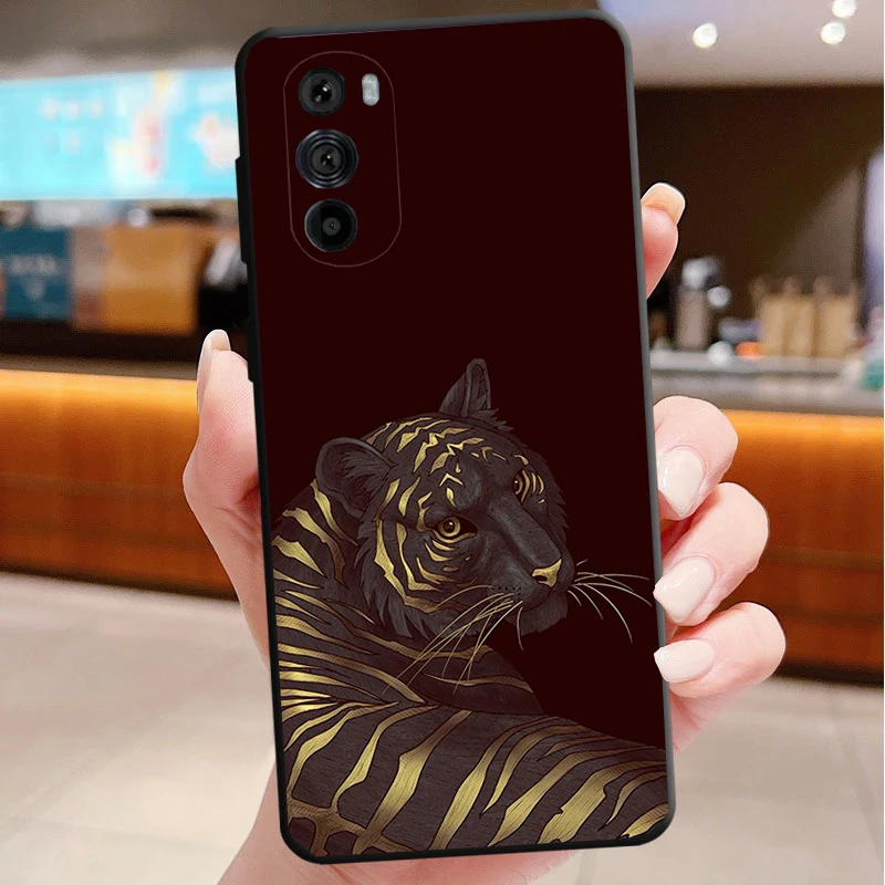 

Japanese tiger art tattoo Phone Case For Motorola Edge 50 40 Pro 60 50 40 30 Ultra Neo Fusion Moto G Play G Stylus G Power G
