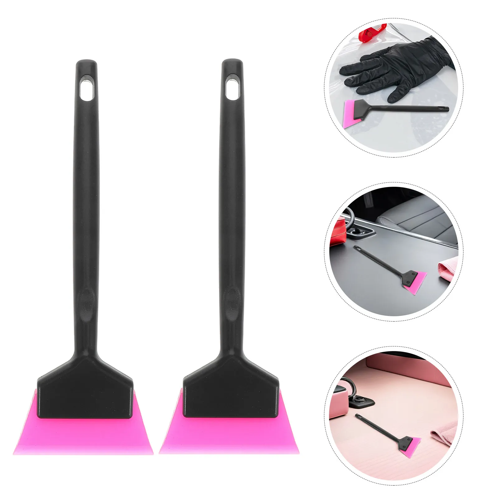 4Pcs Car Film Squeegee Set Plastic Mini Auto Decal Spreader for Window Tint Vinyl Wrap Windshield Sticker Bubble-Free