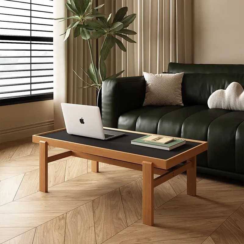 Bauhaus Small Apartment Rectangular Coffee Table Living Room Balcony Tatami Solid Wood Medieval Style Small Tea Table