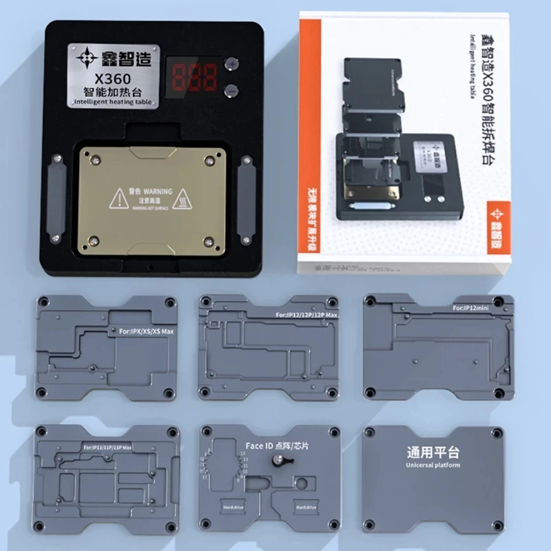 XZZ X360 I Preheater For iPhone X, 11, 12, 13, 13, 14, 15 16 PRO MAX, Heating Face ID, PCB Board, Middle Layer Repair Tools Kit