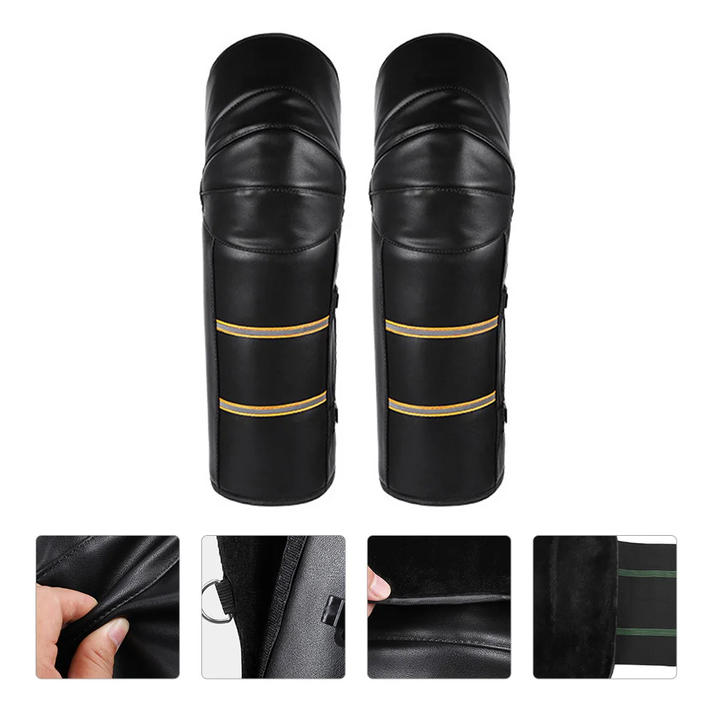 

2 шт. изолированные наколенники, зимние рукава для верховой езды, мотоциклетные теплые подушечки для альпинизма, катания на коньках, ветрозащитные, водонепроницаемые