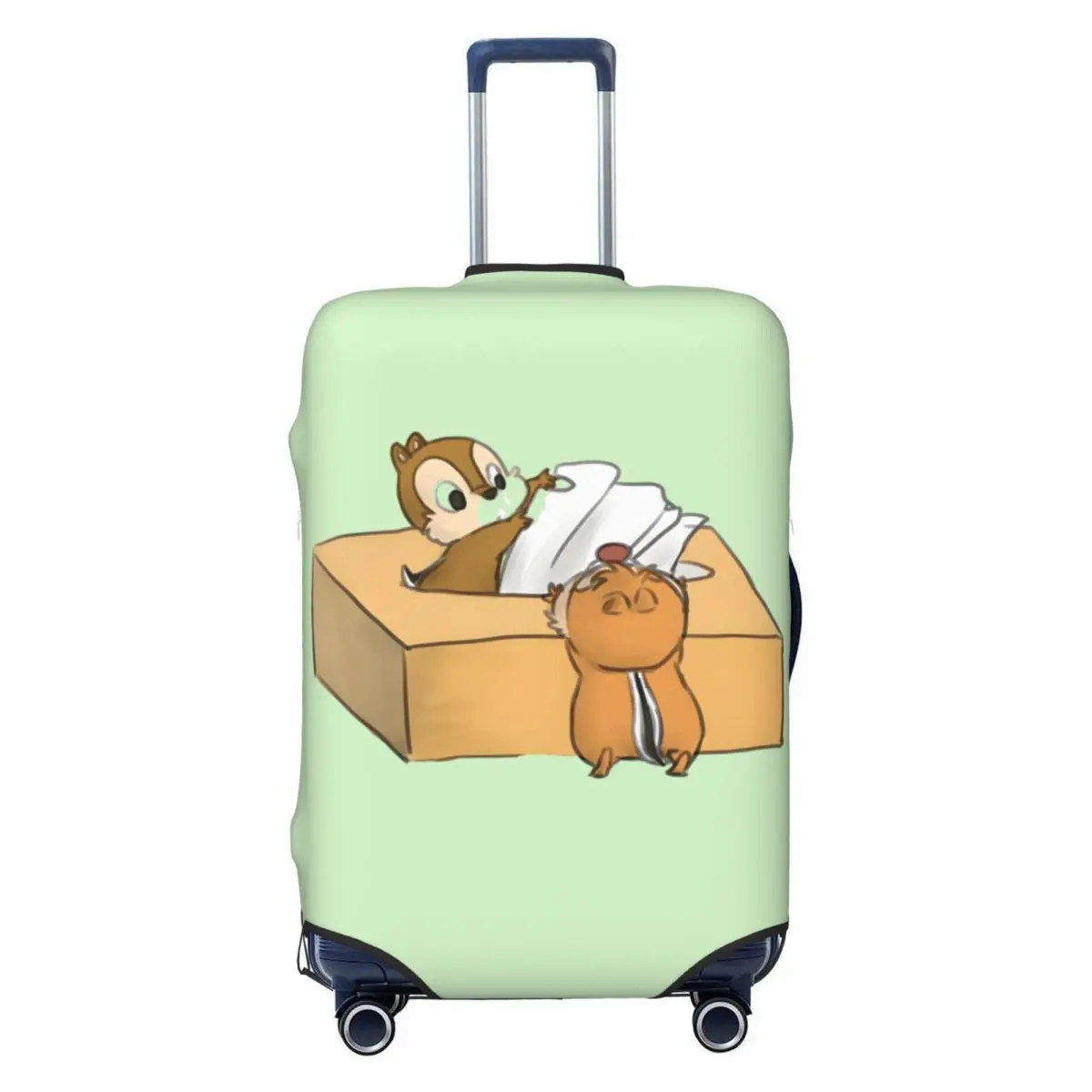 

Custom Funny Cartoon Chip And Dale Luggage Cover Funny Suitcase Protector Covers Suit For 18-32 inch