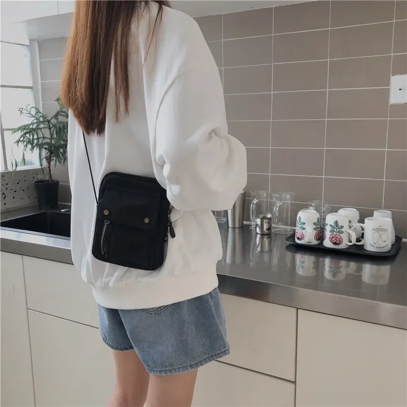 Vrouwen Tas 2020 Nieuwe Vintage String Nylon Mini Tas Unisex Waterdichte Portemonnee Telefoon Tas Japan Mori Meisje