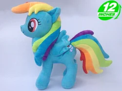 Anime Princess Luna Rainbow Dash Horse Plush Doll Kids Toys 30CM