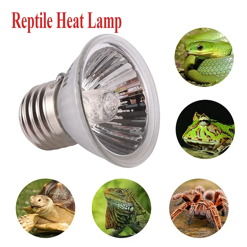 25/50/75W Reptile Light UVA+UVB 3.0 120v-220v Pet Heating Bulb Turtle Basking Bulb Amphibian Lizard Temperature Control