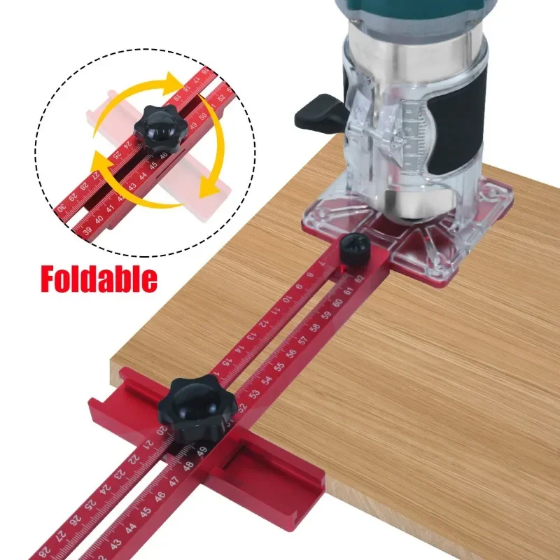 Aluminum Router Milling Groove Bracket Woodworking Cutting Milling Circular Auxiliary Tool