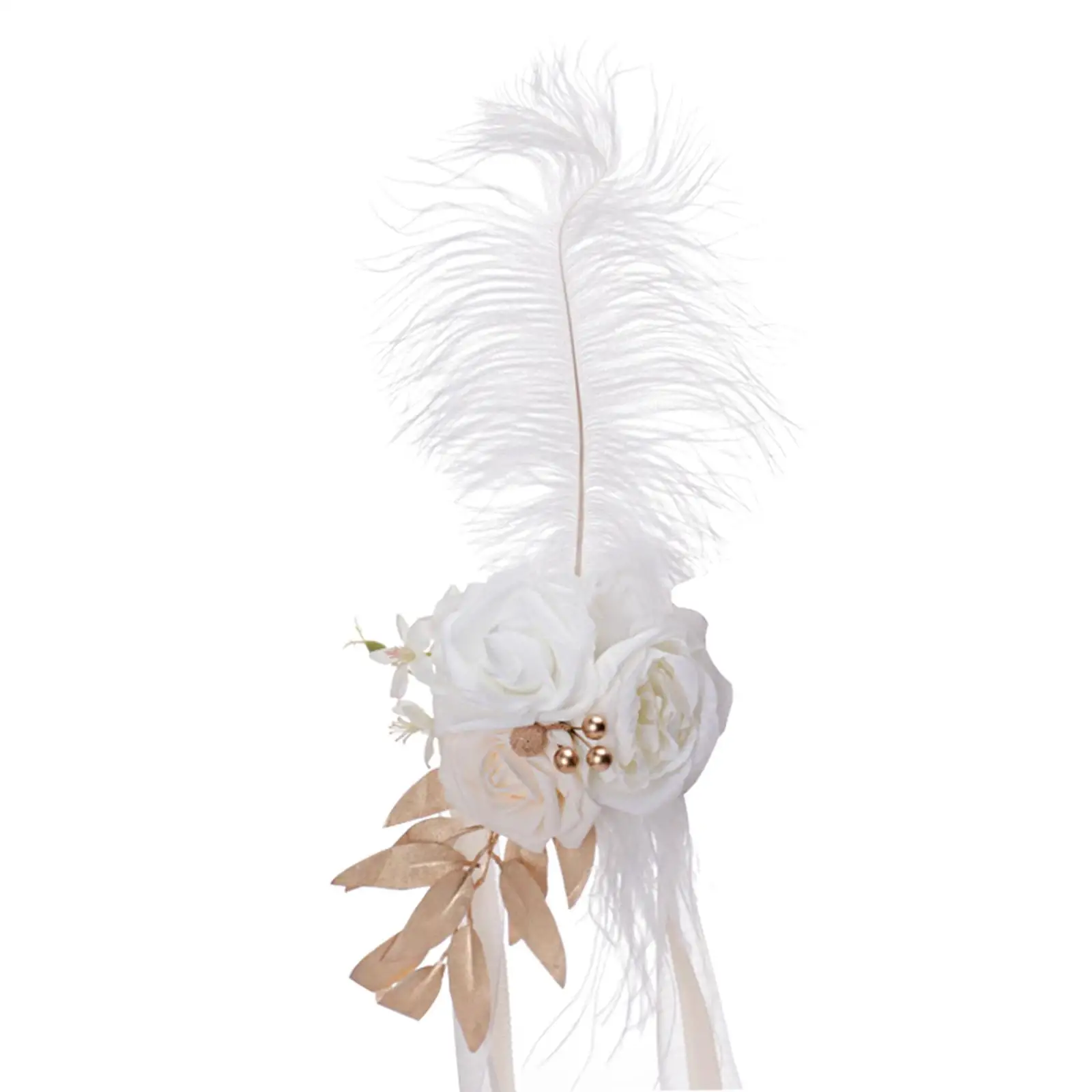 Aisle Chair Back Flower Rose Flower for Wedding Church Holiday Flower view 2