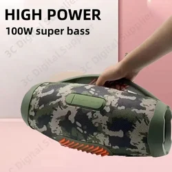 Powerful BOOMBOX 3 100W High Power Wireless Bluetooth Speaker RGB Light Party Music Center Portable Home Theater Heavy Bass TWS