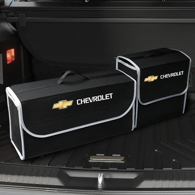 Car Trunk Organizer Box Large Capacity Stowing Tidying Storage Bags For Chevrolet Cruze Colorado Spark Captiva Malibu Trax Aveo