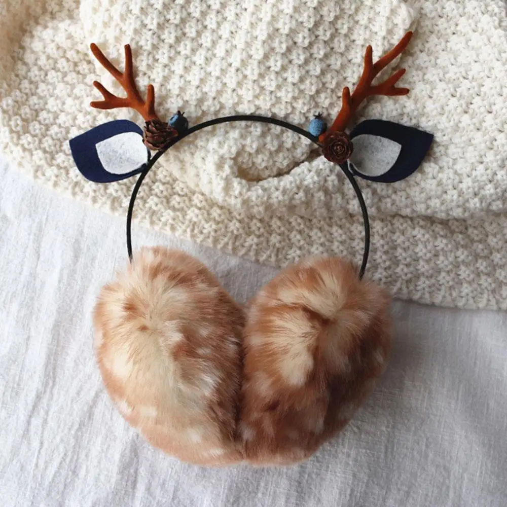 

Winter Coldproof Plush Furry Hair Band Christmas Halloween Y2K Headbands Soft Cute Girls Lolita Party Cosplay Outdoor Headwraps