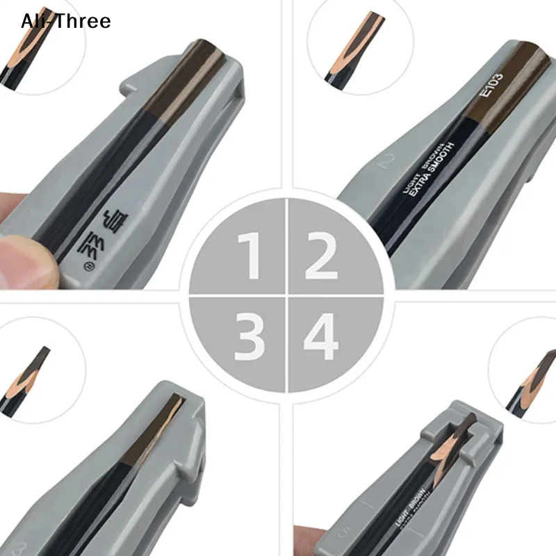 1Pcs Wooden Eyebrow Pencil Sharpener Eyebrow Pencil Sharpener Novice Sharpener Machete Eyebrow Pencil Aid Wooden