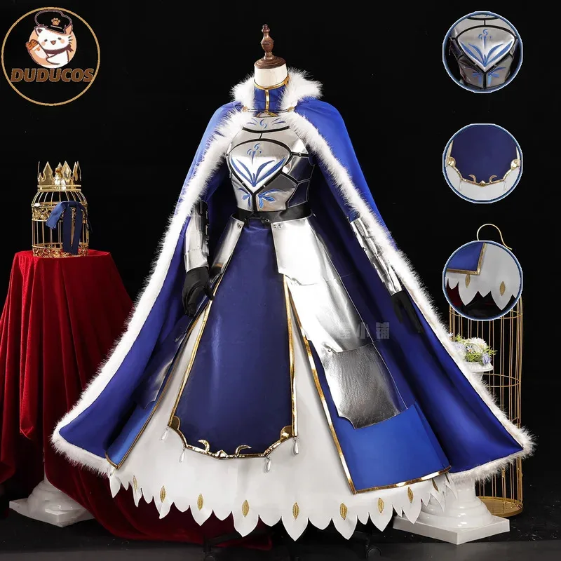 

Altria Pendragon Cosplay Game Fate/Grand Order Costume Saber Fashion Uniforms Dress Halloween Party Role Play Clothing