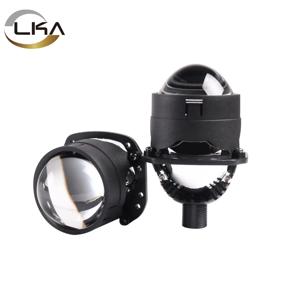 LKA 2.5inch Bi LED Lenses for Car Headlight H4 H7 9005 9006 Auto Headlamp Projector Kits Motorcycle Angel Eyes