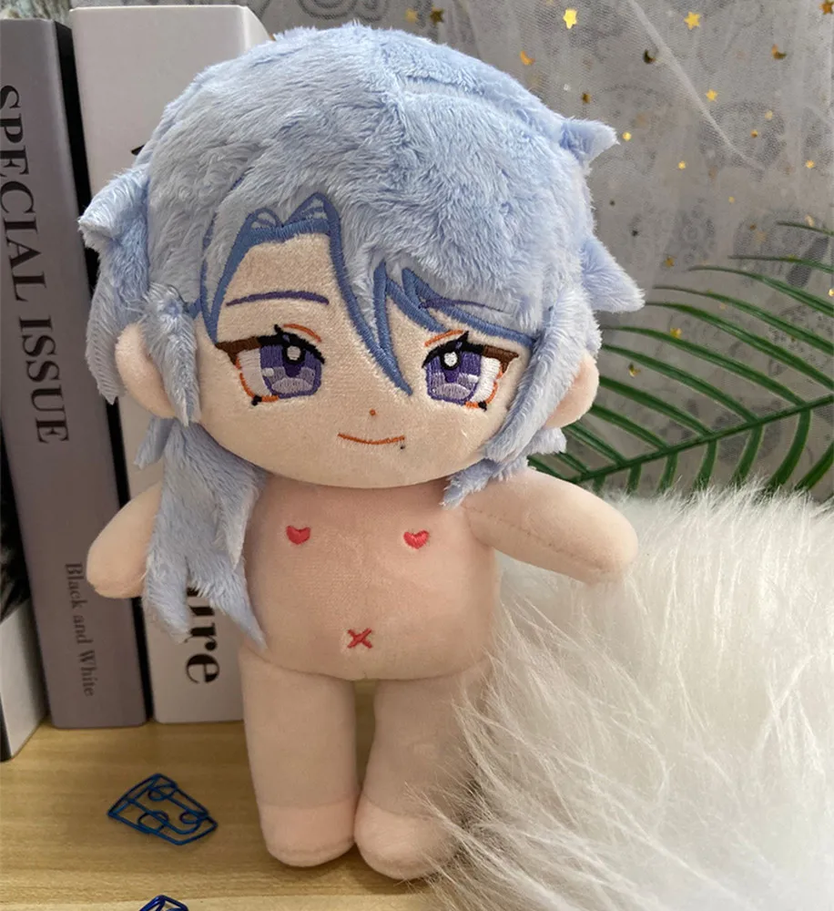 In Stock Limit Genshin Impact Kamisato Ayato Ayaka 20cm Plush Doll With Clothes Costume Outfit Toy Body Soft Cosplay Gift C KM