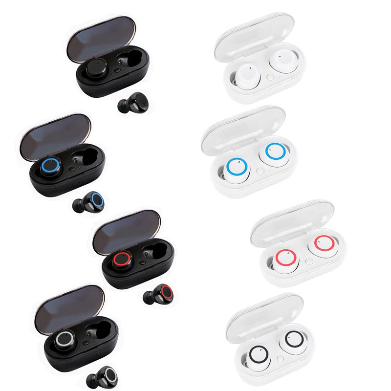 Y50 TWS Bluetooth Earphones Wireless Headset Waterproof Deep Bass Earbuds Sport Earphones True Wireless Stereo Headphones