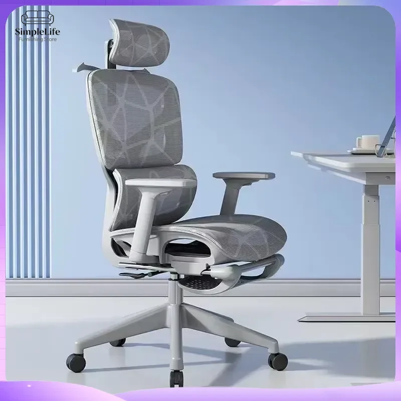 Ergonomic Gaming Chair with Lumbar Support Reclining Backrest for Long Hours Computer Office Home Use Racing Style Mesh Seat
