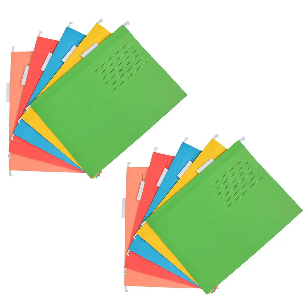 10 Pcs Hanging Labor Folder Folders for Filing Cabinet Frame File Bills Holder Drawer