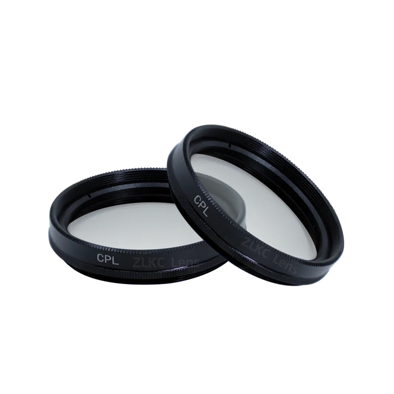 Filtro de polarización o tornillo de filtro ZLKC CPL con cerradura M25/M27/M28/M30/M30.5/M34/M35.5/M37.5/M40.5*P0.5 y M37/M39/M46/M49*P0.75