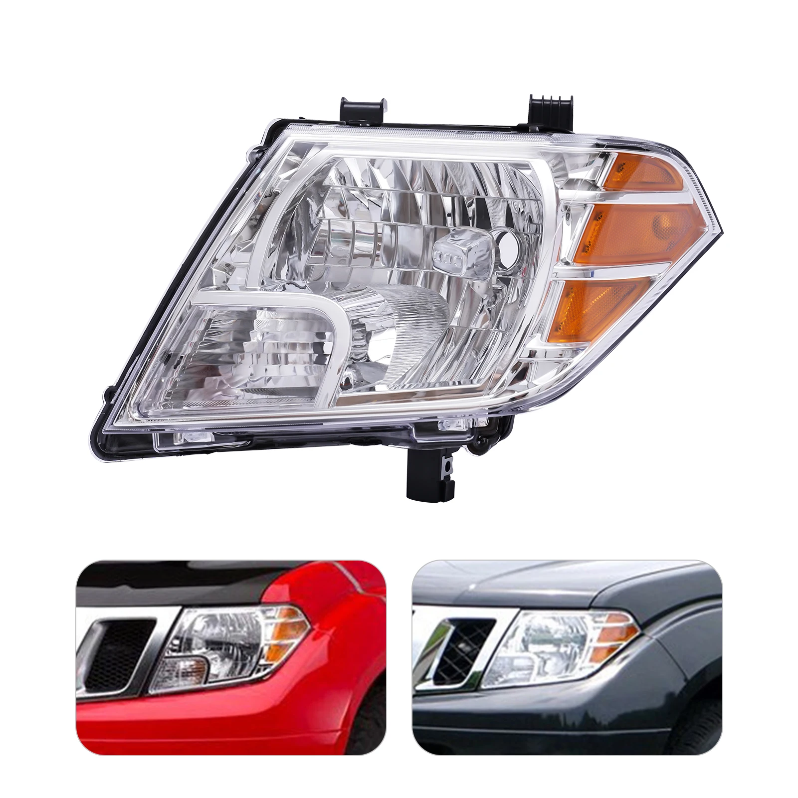 

Halogen Headlight Assembly Fit 2009-2018 Nissan Frontier Pickup Truck Headlamp (Driver Left Side) Front Head Light Replacement