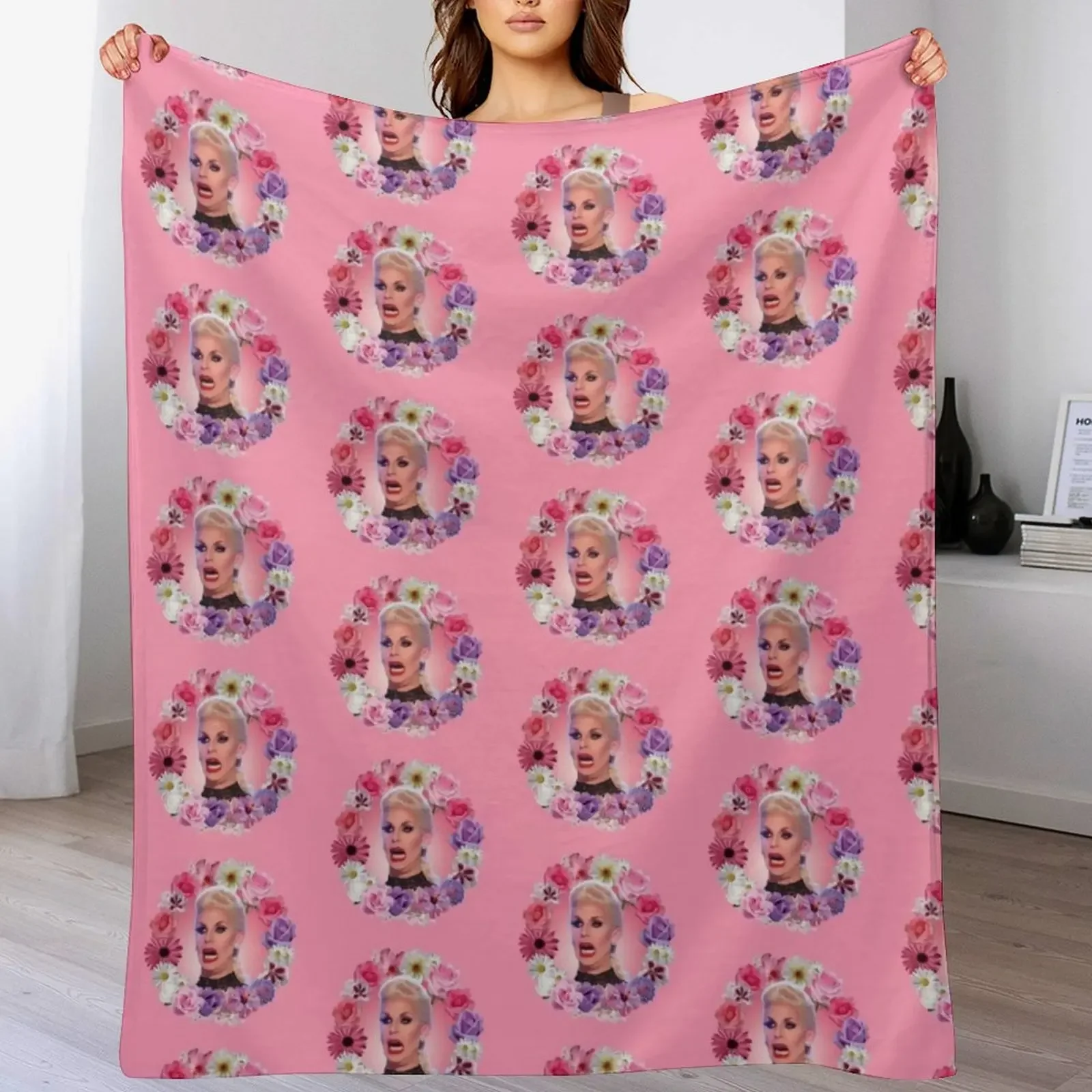 Shocked Katya Zamolodchikova - Rupaul's Drag Race Throw Blanket Soft Plaid Winter beds heavy to sleep Blankets