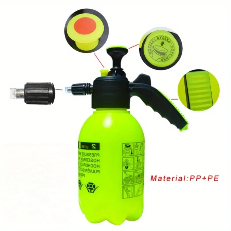 Long Rod Sprayer Hand Held Watering Can - Air Manual Pressure Design, Plastic Small Watering Pot for Gardening