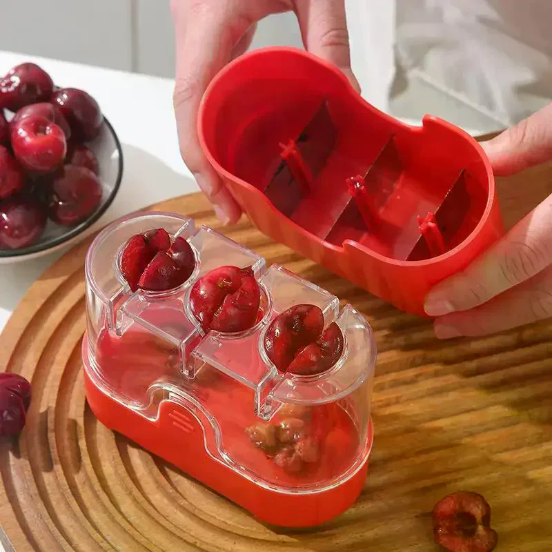 Cherry Pitter Food Grade Multi Slot With Fast One Press Operation Easy Clean For Home Kitchen Baking