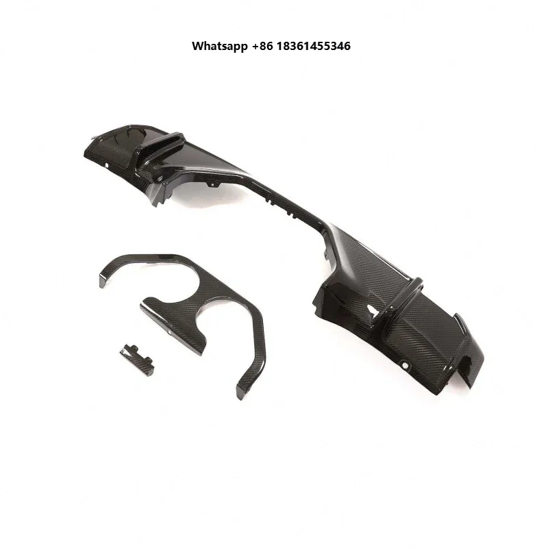 For M4 Sedan Coupe Dry Carbon Fiber Rear Lip Diffuser New Condition Back Bumper Lips Diffuser