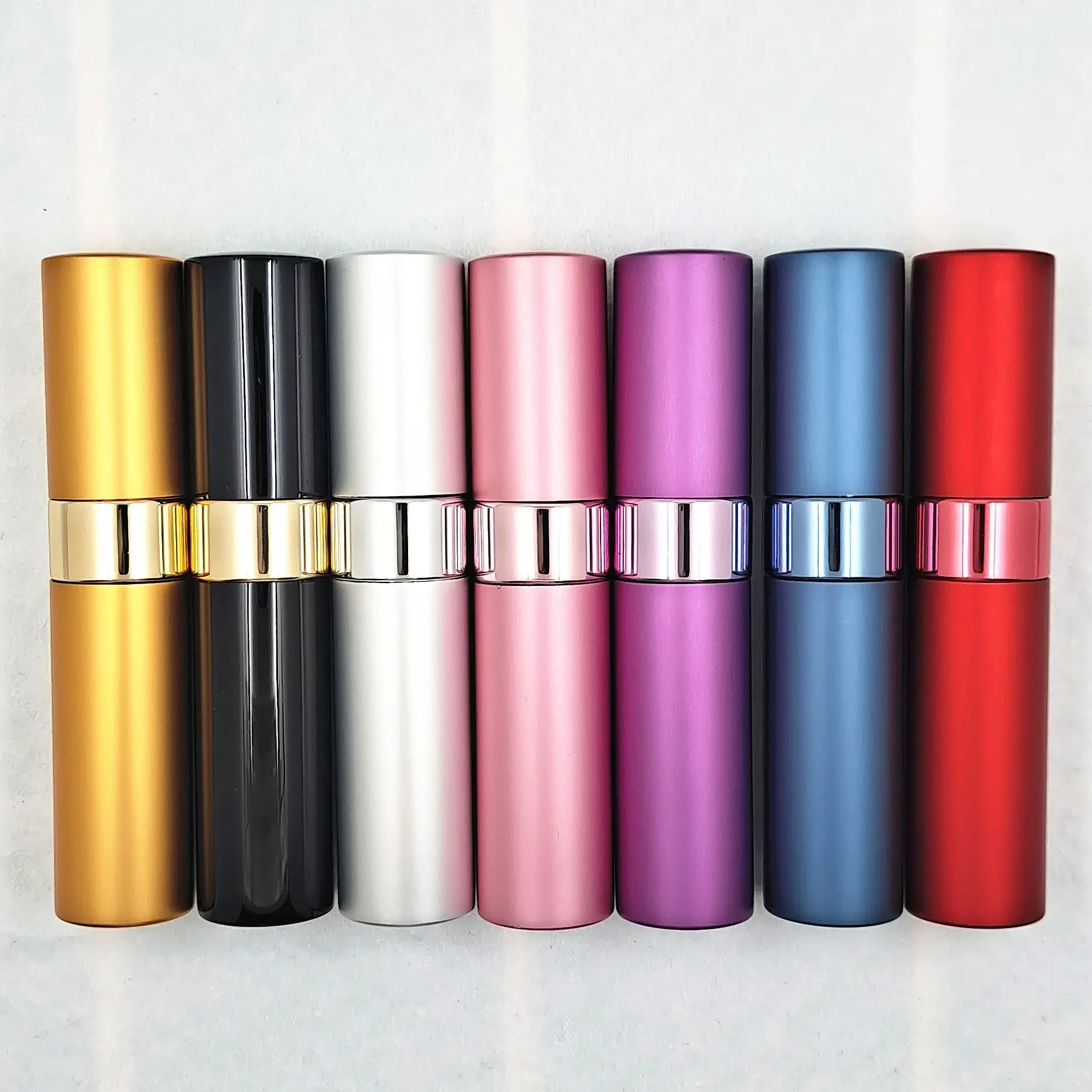 15ml Top Quality Refillable Glass Perfume Bottle Metal Atomizer Spray Travel Aluminum Empty Parfume Bottles