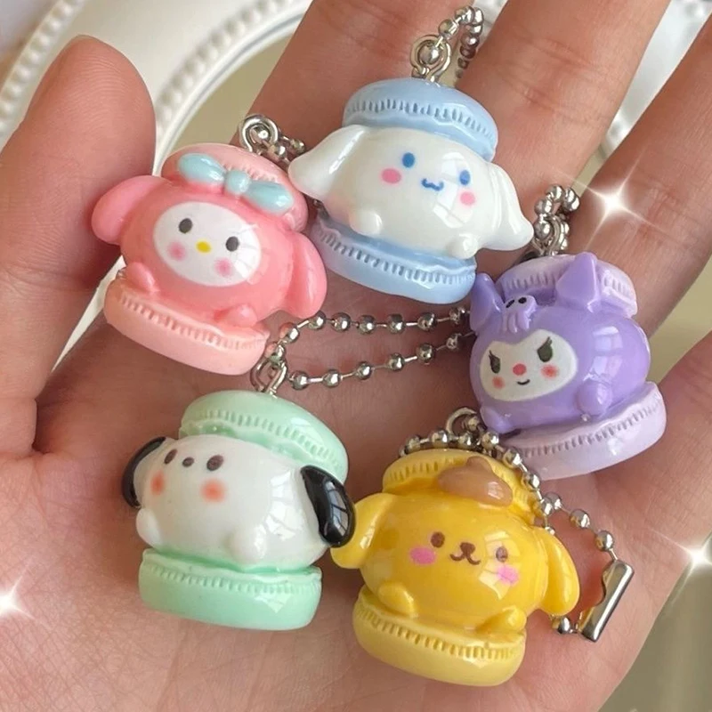 Minha melodia Pochacco Sanrio Chaveiro dos desenhos animados, Charme saco, Anime brinquedos de pelúcia, Cinnamoroll Kuromi Pompompurin, Macaron bonito, presente para meninas