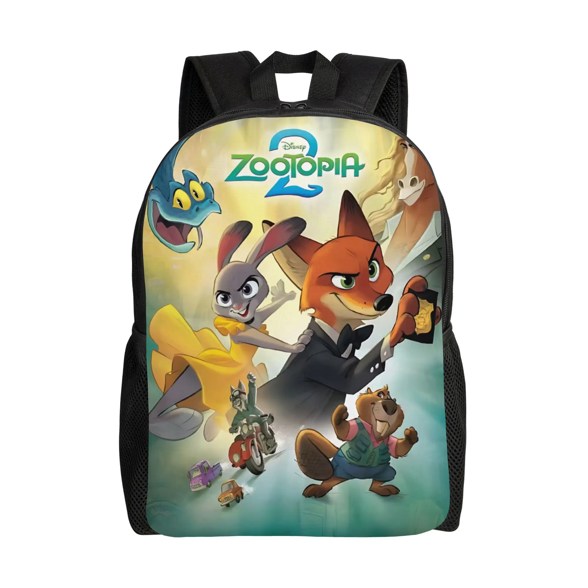 

Рюкзак для первого дня в школе Disney Zootopia 2 Daypack, рюкзак Джуди и Ника, хорошего качества, для школы, с застежкой-молнией.