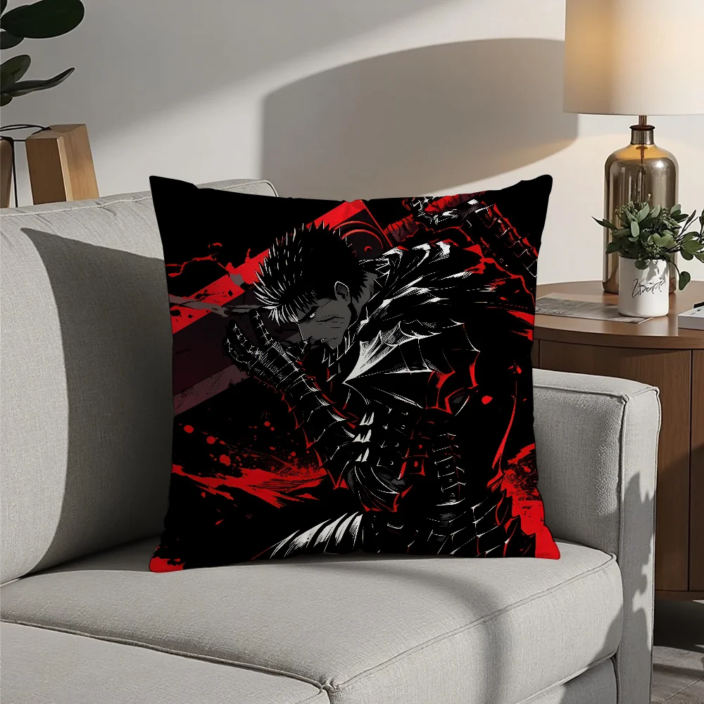 Japanese Anime B-Berserk Pillow Case Plush Fabric Soft  Pillowcase Double Sided Print Cushion Cover Household Gifts