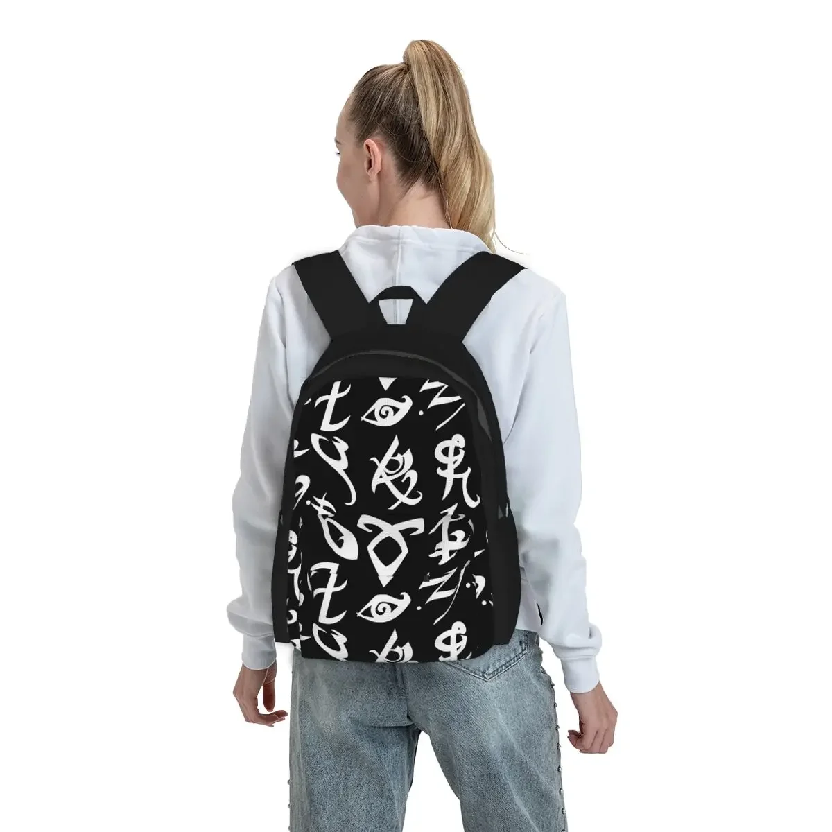 Shadowhunters, Shadowhunters Runes, Mortal Instruments Backpack Student BookBag Children School Bag Computer Shoulder Bags