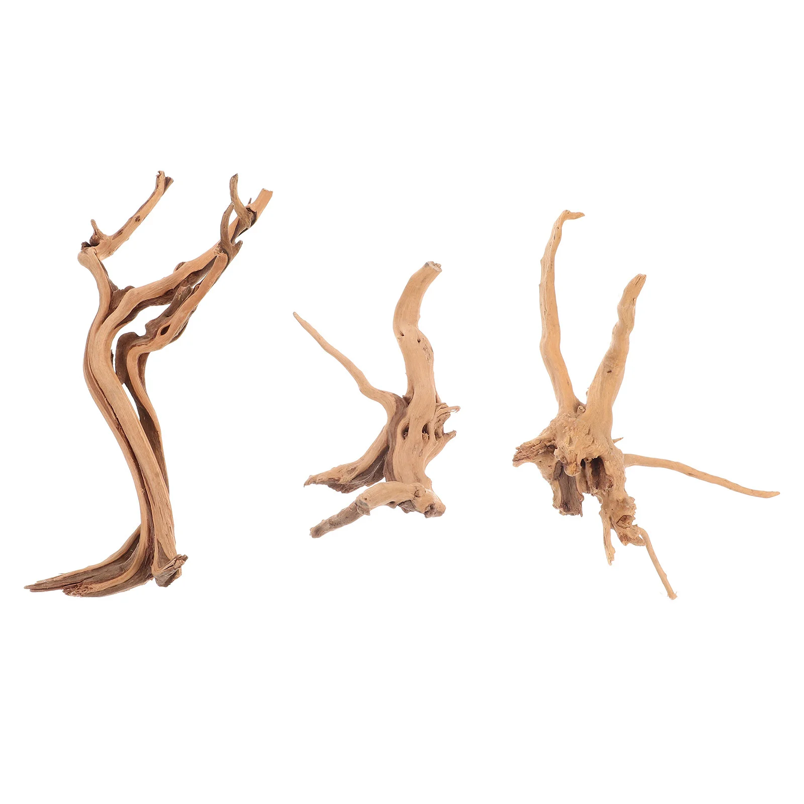 

3 Pcs Landscaping Sunken Wood Fish Tank Decorations Reptile Driftwoods Natural Crafts Tanks Aquarium Decors Underwater