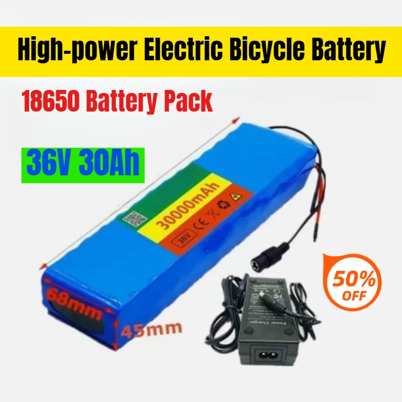 

36V 30Ah 18650 10S2P Battery Pack 500W High-power Electric Bicycle Battery