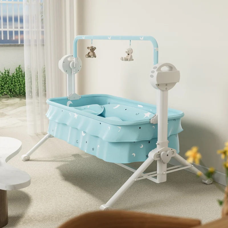 Baby Cradle Swings for  Rocking Bassinet for Baby Foldable Portable Baby Bassinet Crib with 3 Speeds 3 timing