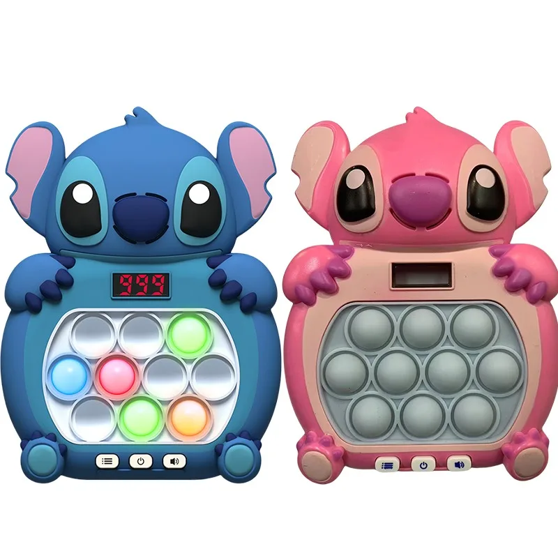 Consola de juegos Disney Stitch, juego de empuje rápido, Pop Up, ratón terrestre 3D, desafío, rompecabezas para aliviar el estrés, juguete, regalo de cumpleaños