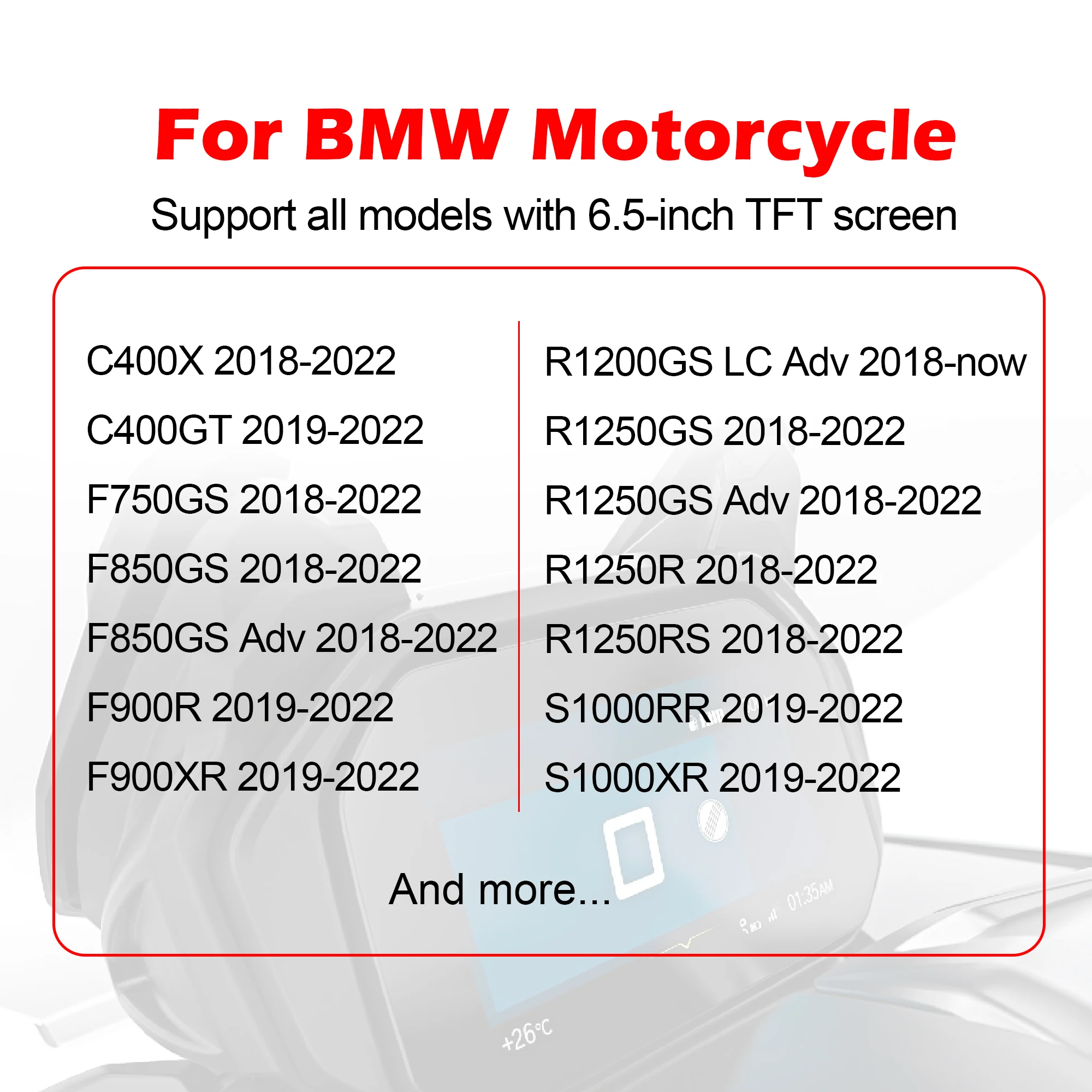 WOYO per BMW KOMBI Tester R1200 R1250 F750 F900 F850 emulatore modulo ECU moto, Tester Off-line per schermo di visualizzazione BMW TFT